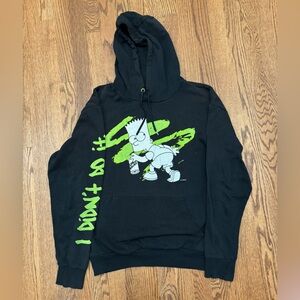 Bart Simpson Graffiti Simpsons x Primark Collab Pullover Hoodie Size XL Sleeve